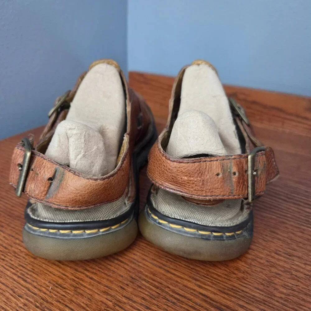 Dr. Martens Brown Leather Fisherman Sandals